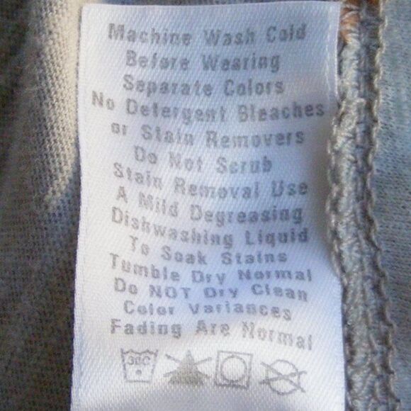 FRESH PRODUCE Top, XS, Gray, 3/4 sleeve, Floral, Layered/Petal front hem - Picture 10 of 11